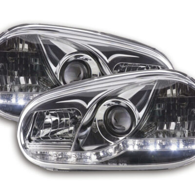 Phare Daylight LED DRL look VW Golf 4 type 1J 98-03 chrome -