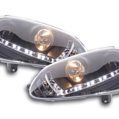 Phare Daylight LED DRL look VW Golf 5 type 1K 03-08 noir -