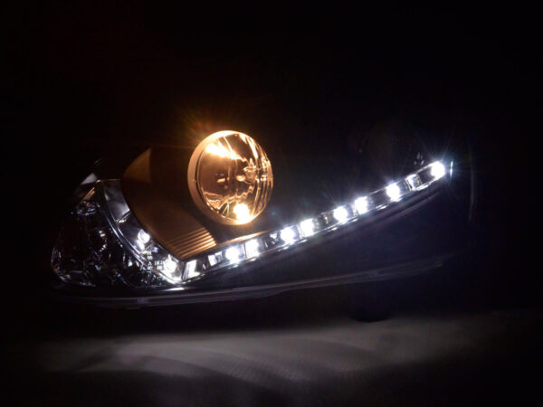 Phare Daylight LED DRL look VW Golf 5 type 1K 03-08 noir - – Image 3