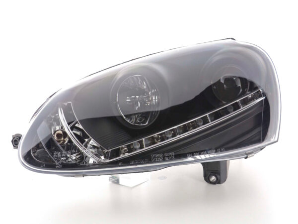 Phare Daylight LED DRL look VW Golf 5 type 1K 03-08 noir - – Image 4