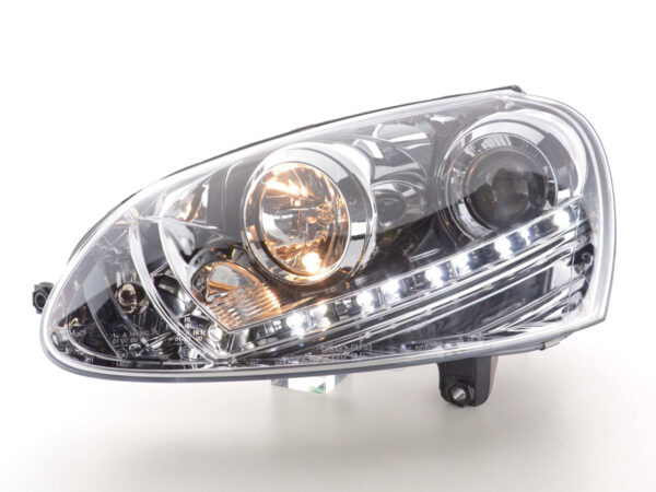 Phare Daylight LED DRL look VW Golf 5 type 1K 03-08 chrome - – Image 2