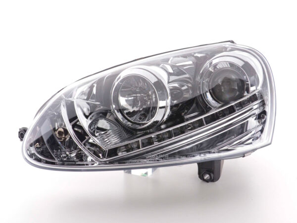 Phare Daylight LED DRL look VW Golf 5 type 1K 03-08 chrome - – Image 4