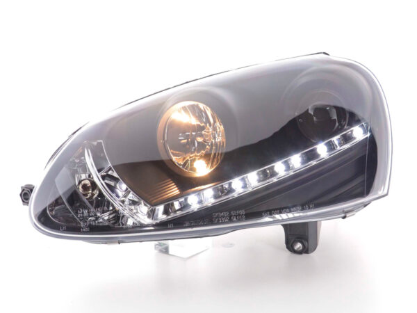 Phare Daylight LED DRL look VW Golf 5 type 1K 03-08 noir - – Image 2