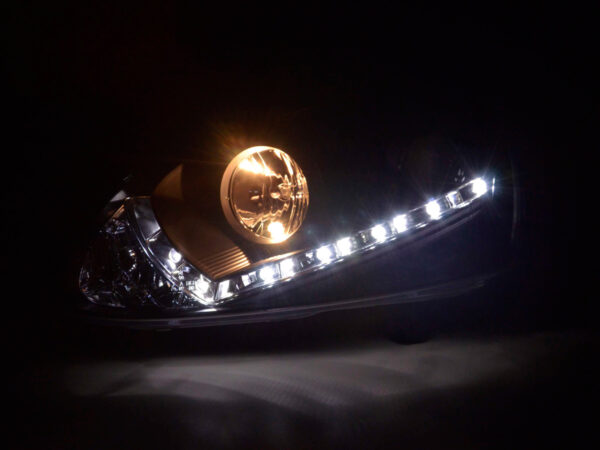 Phare Daylight LED DRL look VW Golf 5 type 1K 03-08 noir - – Image 3