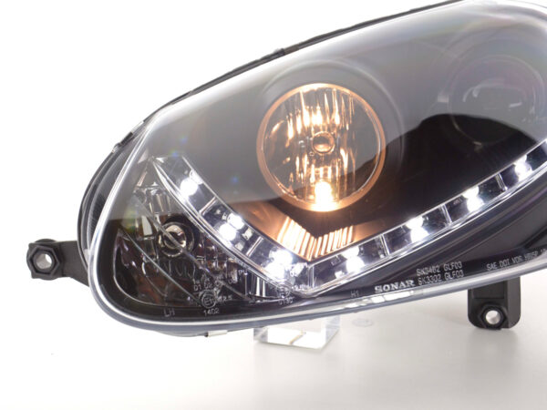 Phare Daylight LED DRL look VW Golf 5 type 1K 03-08 noir - – Image 6