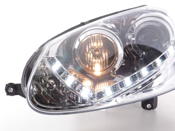 Phare Daylight LED feux de jour VW Golf 5 type 1K 03-08 chrome - – Image 6