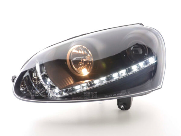 Phare Daylight LED feux de jour VW Golf 5 type 1K 03-08 noir - – Image 2