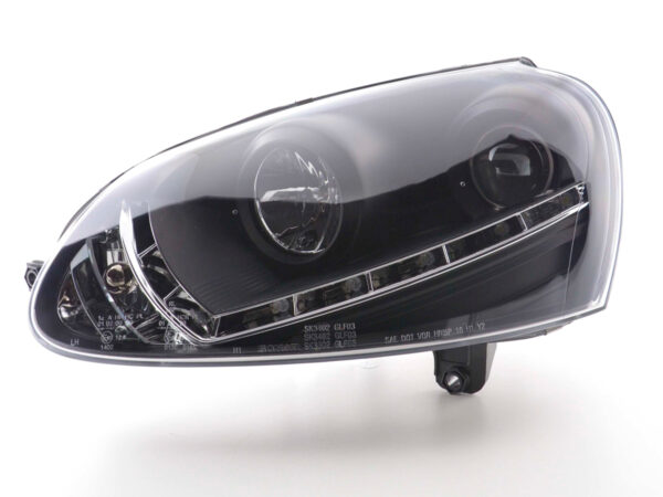 Phare Daylight LED feux de jour VW Golf 5 type 1K 03-08 noir - – Image 4