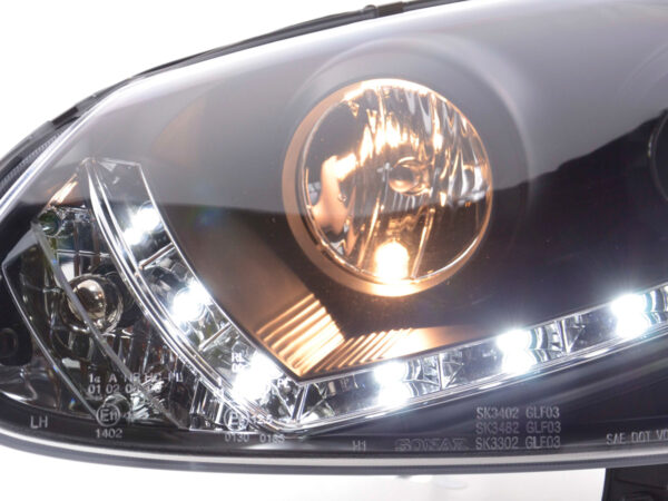 Phare Daylight LED feux de jour VW Golf 5 type 1K 03-08 noir - – Image 6