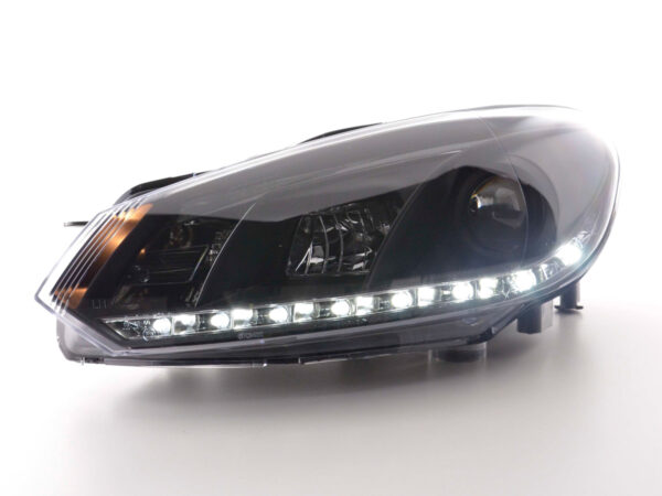 Phare Daylight LED feux de jour VW Golf 6 type 1K 08- noir - – Image 2