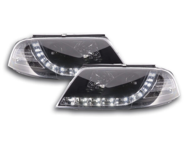 Scheinwerfer Set Daylight LED TFL-Optik VW Passat Typ 3BG  00-05 schwarz -