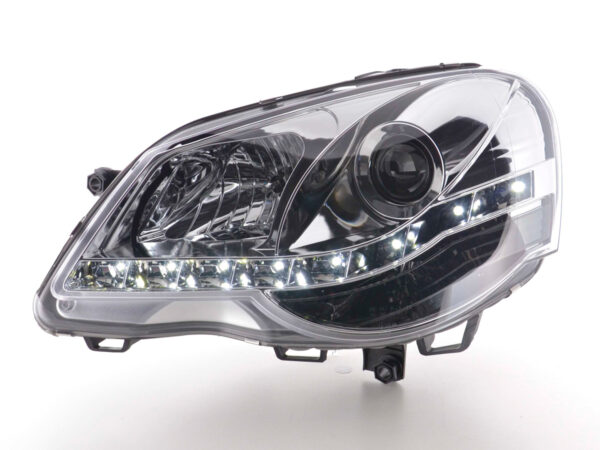 Phare Daylight LED DRL look VW Polo type 9N3 05-09 chrome - – Image 2