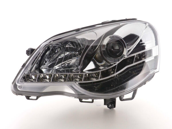 Phare Daylight LED DRL look VW Polo type 9N3 05-09 chrome - – Image 4