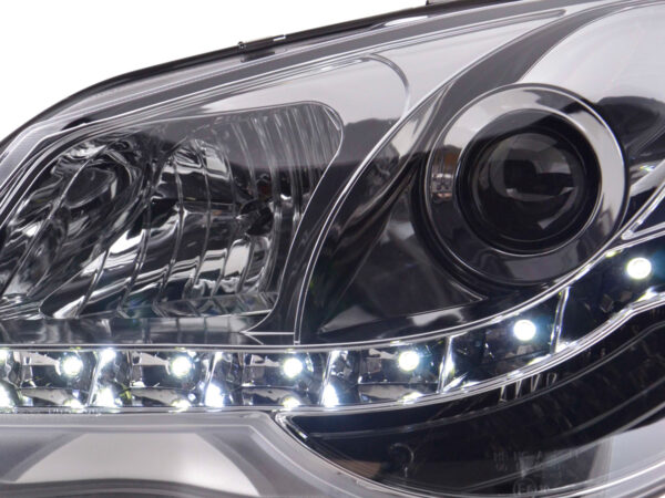 Phare Daylight LED DRL look VW Polo type 9N3 05-09 chrome - – Image 6