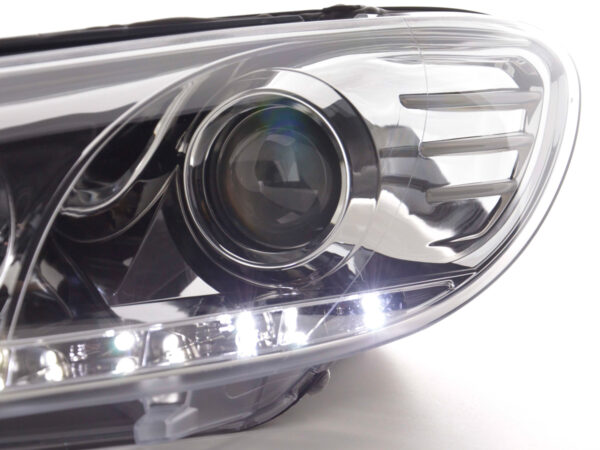 Phare Daylight LED DRL look VW Scirocco 3 Type 13 08- chromé - – Image 5