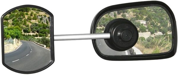 Rétroviseurs de caravane miroir caravane avec la surface de la ventouse 11 cm noir - Defa – Image 2