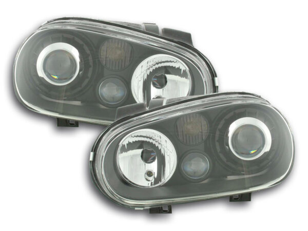 Jeu de phares VW Golf 4 type 1J 98-03 noir -