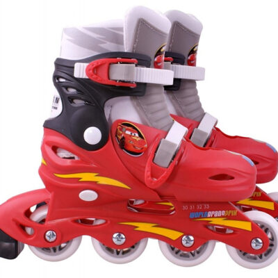 Patins à roulettes en ligne Patins à roues alignées Cars Hardboot Red taille 27-30 - Disney