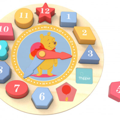 Educational toys Horloge éducative en bois Winnie l'ourson Puzzle 15 pièces - Tooky Toy