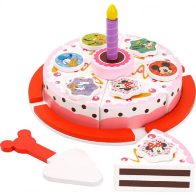 Toy food Gâteau d'anniversaire en bois Mickey Mouse 18 mois - Tooky Toy