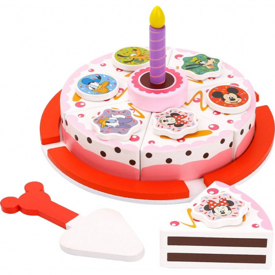 Toy food Gâteau d'anniversaire en bois Mickey Mouse 18 mois - Tooky Toy