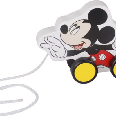 Jouets récréatifs Figurine à tirer Mickey Mouse en bois 18 mois Blanc/Noir - Tooky Toy
