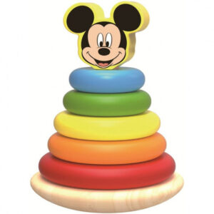Jouets récréatifs Mickey Mouse en bois, chaise à bascule 12 mois, 7 pièces - Tooky Toy