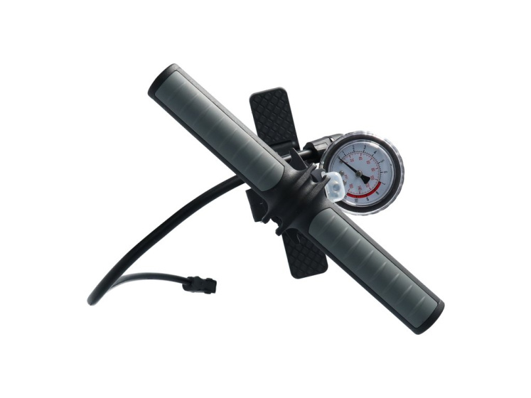 Bicycle pumps Pompe à vélo Manomètre 52 cm Dunlop, Presta, Schrader Valve Silver - Dresco – Image 3