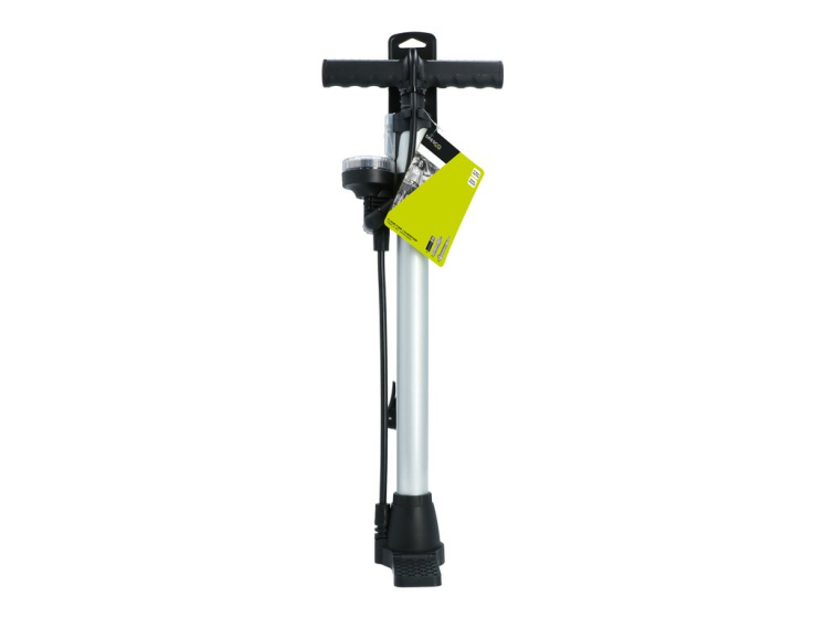 Bicycle pumps Pompe à vélo Manomètre 52 cm Dunlop, Presta, Schrader Valve Silver - Dresco – Image 4