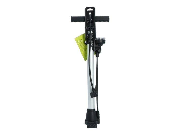 Bicycle pumps Pompe à vélo Manomètre 52 cm Dunlop, Presta, Schrader Valve Silver - Dresco – Image 7