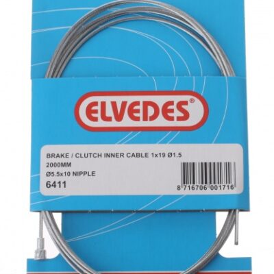 Câbles de freins & conduites Binnenremkabel derrière 6411 poire mamelon 2000 mm argent - Elvedes