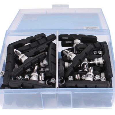 Plaquettes de freins Plaquettes V-frein 72 x 15 mm 50 pièces noires - Elvedes