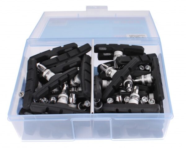Plaquettes de freins Plaquettes V-frein 72 x 15 mm 50 pièces noires - Elvedes