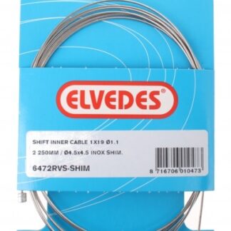 Câbles d'accélération accélération câble interne Shimano 02:25 m 1.1 mm 6472 argent - Elvedes