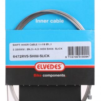 Câbles d'accélération câble intérieur de déplacement Shimano 2,25 m 1,1 mm argent - Elvedes