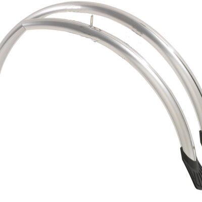 Garde-boue Ensemble de garde-boue en plastique 28 pouces argent - Eurofender