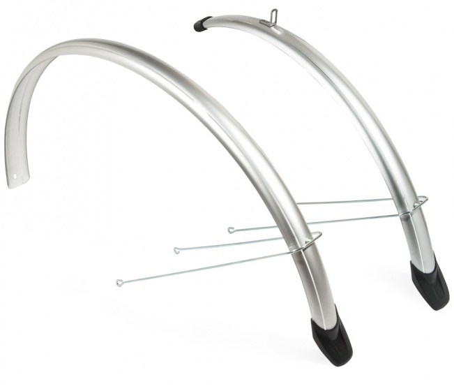 Garde-boue ensemble garde-boue 26 pouces 58 mm plastique argenté 58 mm - Eurofender – Image 2
