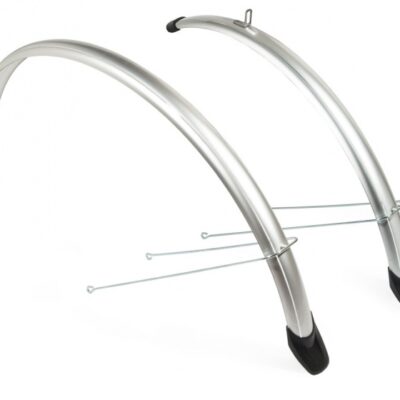 Garde-boue ensemble garde-boue 26 pouces 58 mm plastique argenté 58 mm - Eurofender
