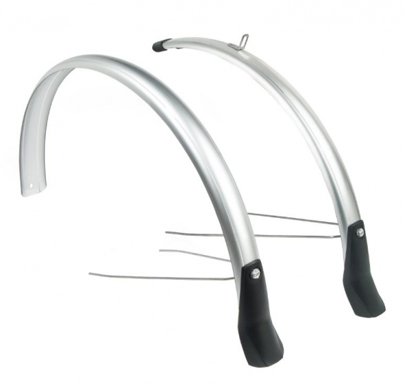 Garde-boue Snelloensemble garde-boue 28 pouces 46 mm plastique argenté 46 mm - Eurofender – Image 2