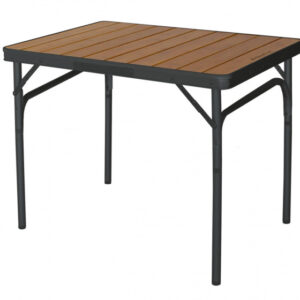 Tables de camping table de camping Charelle 75 x 55 cm bambou brun/noir - Eurotrail