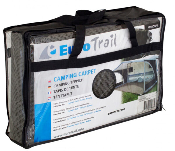 Tapis de tente Camptex Tapis de marquise 300 x 400 cm PVC/nylon Anthracite - Eurotrail – Image 3