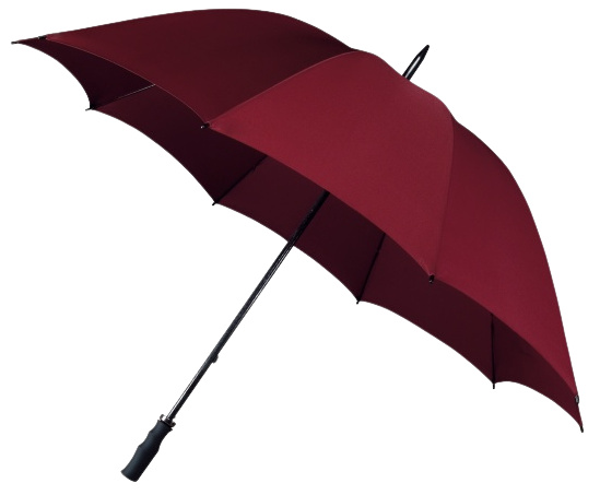 Parapluies de golf parapluie de golf windproof ouverture manuelle 130 cm bordeaux - Falcone – Image 2