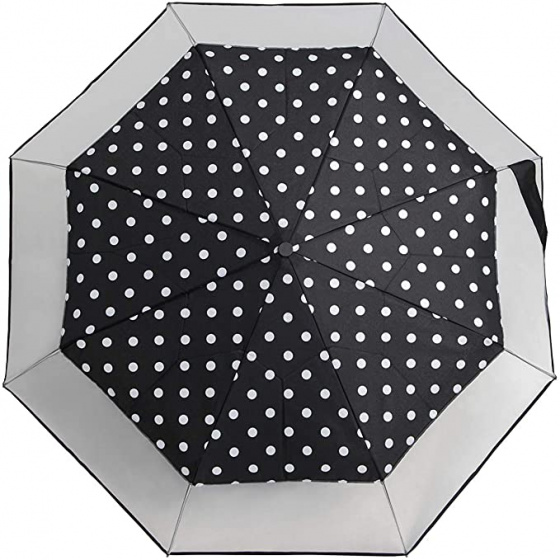 Foldable umbrellas Parapluie pliable avec ouverture à la main Ø 90 cm Dots - Falconetti – Image 3