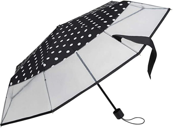 Foldable umbrellas Parapluie pliable avec ouverture à la main Ø 90 cm Dots - Falconetti – Image 2
