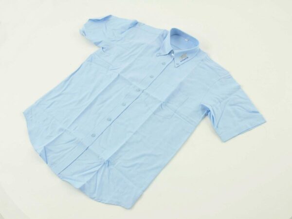 Chemise business FK à manches courtes taille 41 en coton bleu -
