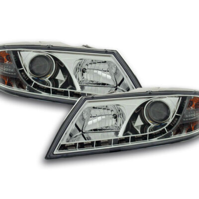 Phare Daylight LED DRL look Skoda Octavia type 1Z 04-08 chrome -