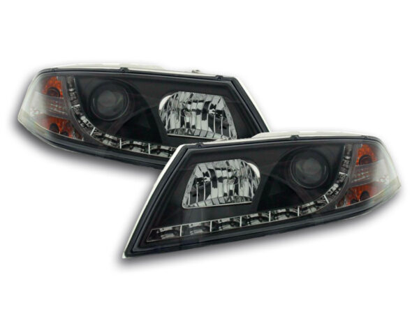 Phare Daylight LED DRL look Skoda Octavia type 1Z 04-08 noir -