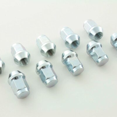 Jeu de boulons de roue (10 pièces) Longueur d'arbre 55 mm, collier conique argent M12x1,5 -