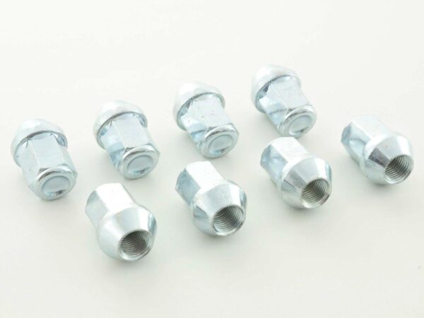 Jeu d'écrous de roue (8 pcs.) Longueur 23mm collier conique M14X1.5 argent -