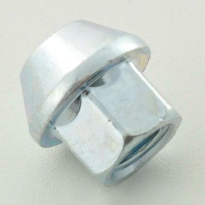 Écrou de roue simple, longueur 34 mm, collier conique M12x1,75 argent -